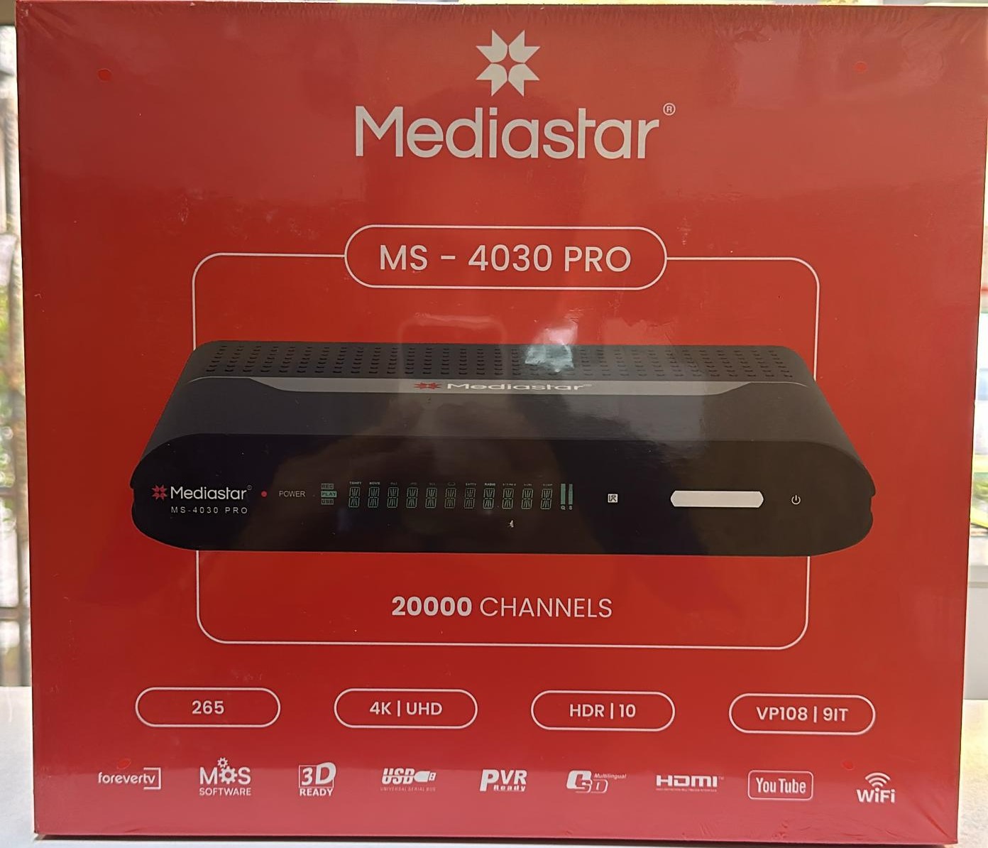 گیرنده مدیا استار مدل ms-4030pro فورکی پلمپ با 6 ماه گارانتی
